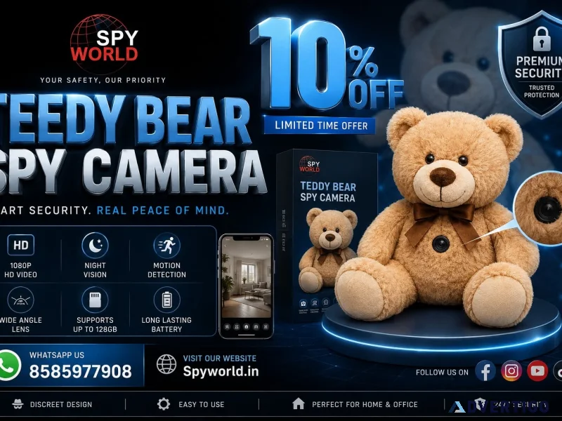 Best teddy bear spy camera for home security spy world