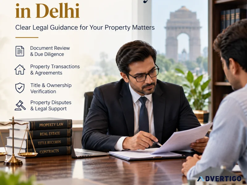 Real estate lawyer in delhi for property matters