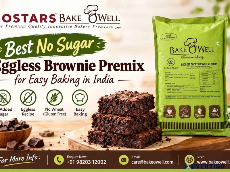 Best no sugar eggless brownie premix for easy baking in india