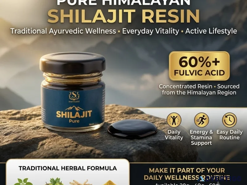Ayurvedic himalayan shilajit resin for daily wellness