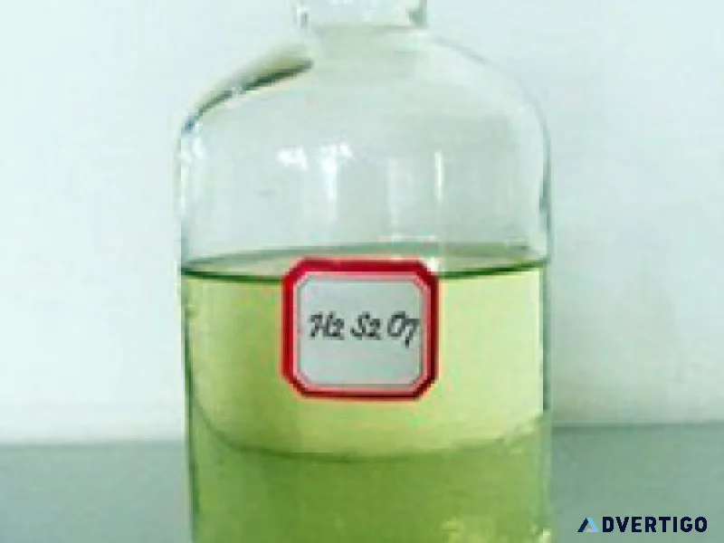 Oleum for High Quality Chemical Processing and Production Units