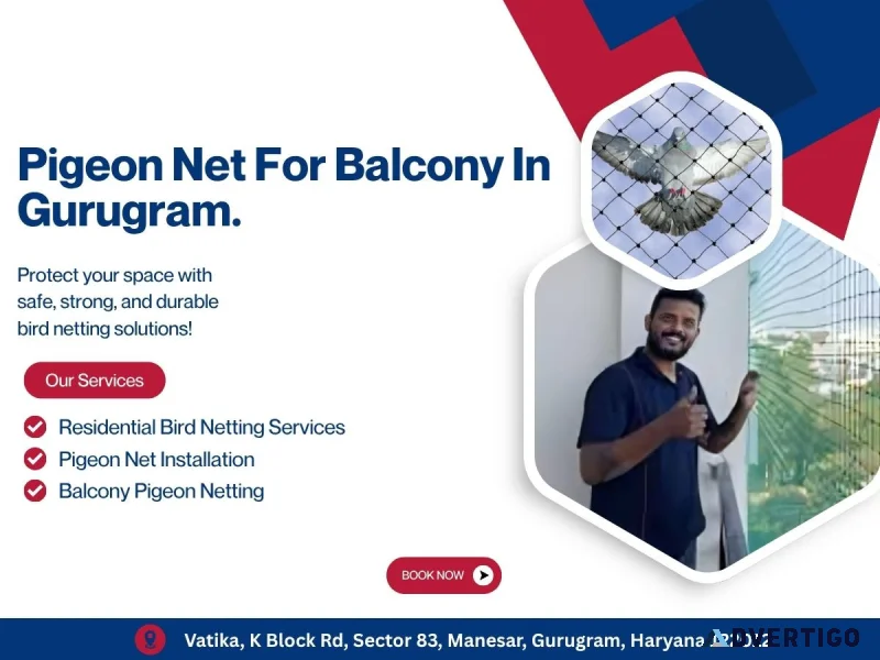 Affordable pigeon net for balcony in gurugram