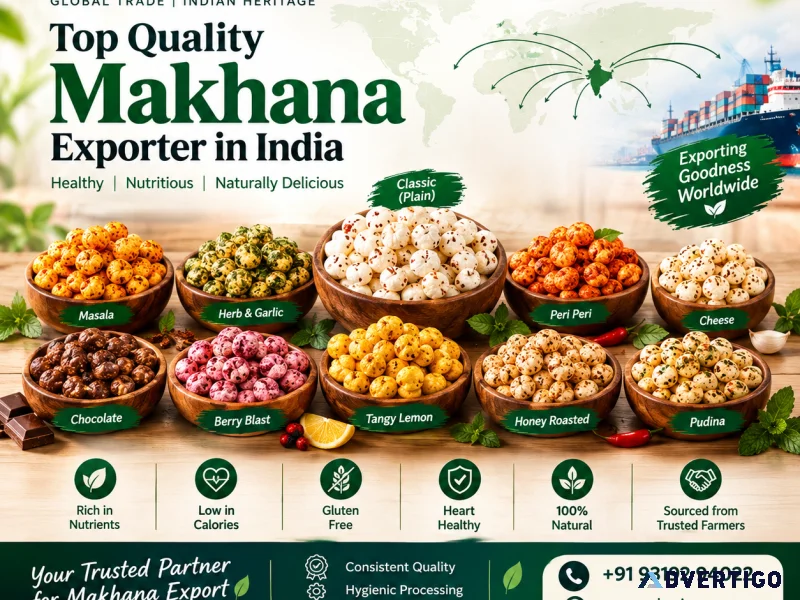Premium makhana exporter in india