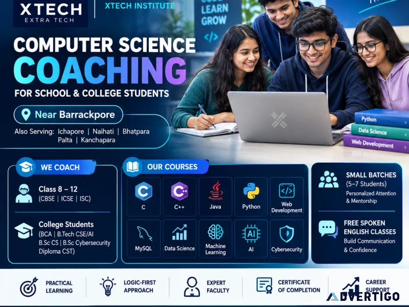 Computer science coaching near shyamnagar learn coding