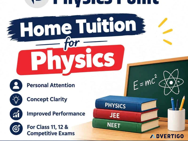 Home tuition for physics with stepbystep learning and doubt 
