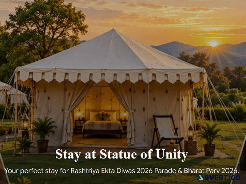 Rashtriya ekta diwas 2026 stay accommodation at ekta nagar