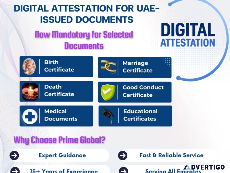 Digital attestation for uaeissued documents in dubai
