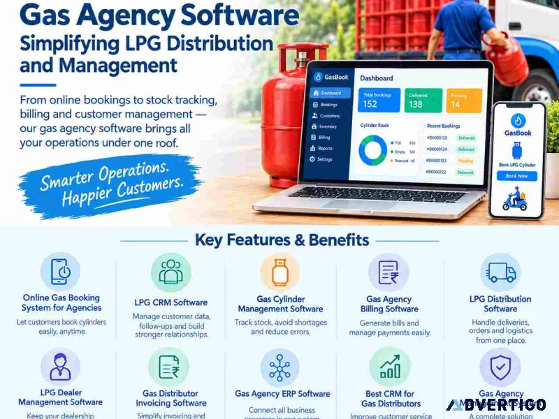 Gas agency software simplifying lpg distribution and management