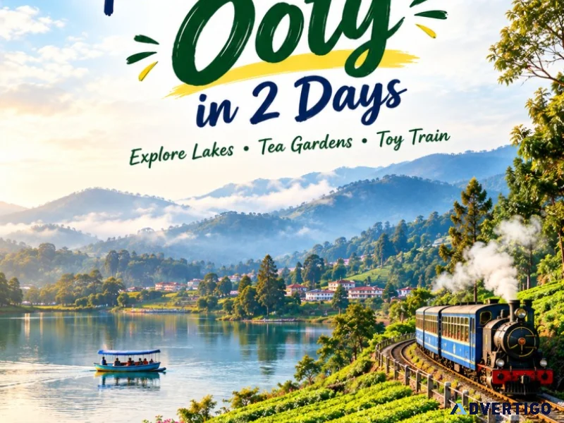 Perfect places to visit in ooty in 2 days 91 9090484850