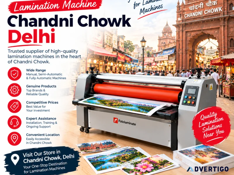 Lamination machine chandni chowk codalam