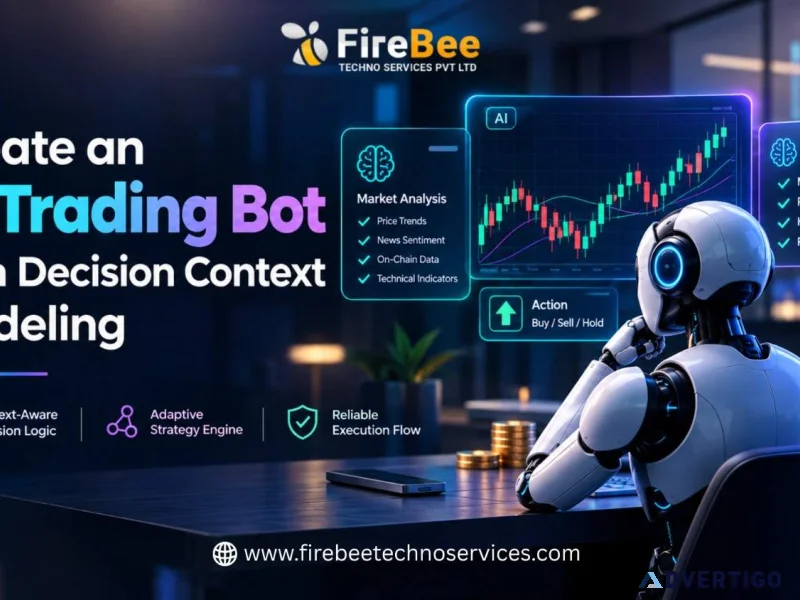 Create an ai trading bot with decision context modeling