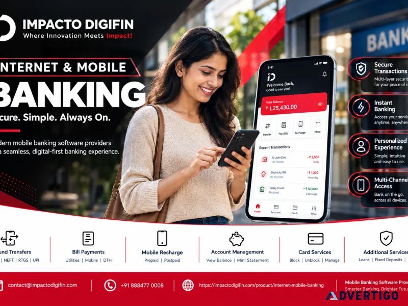 Mobile banking software providers secure digital banking