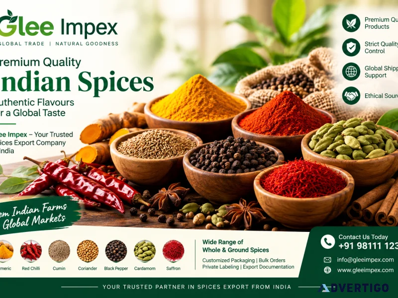 Premium spices exporter in india glee impex