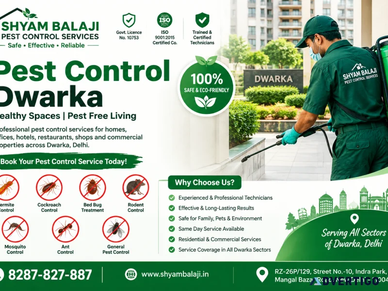 Pest control dwarka shyam balaji