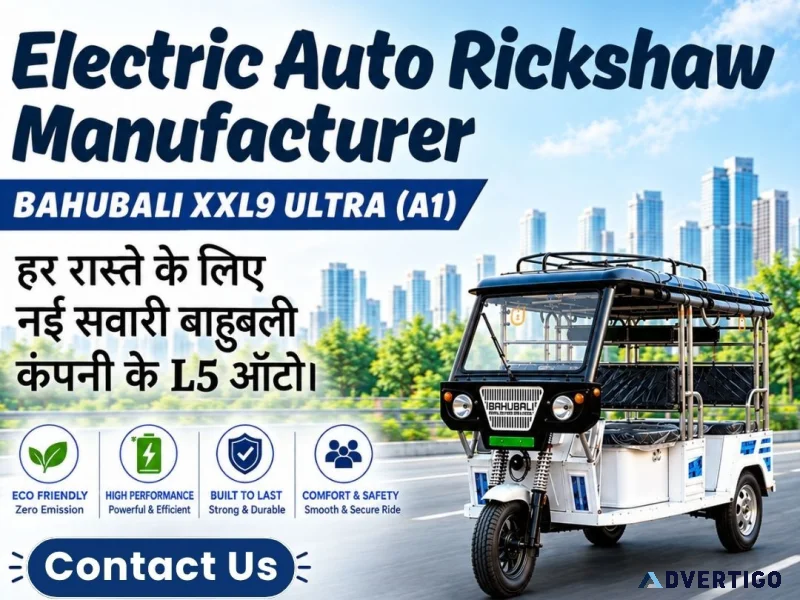 Electric auto rickshaw manufacturer