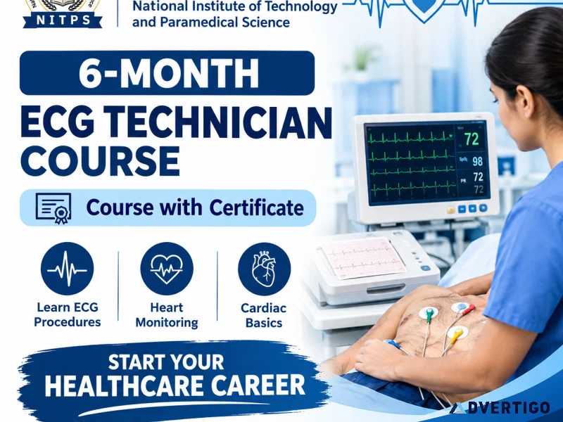 6month ecg technician course with certificate