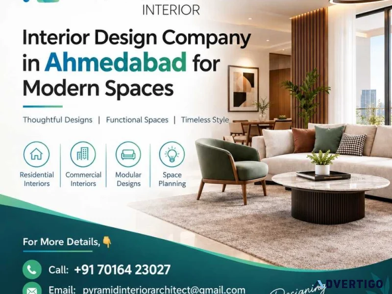 Interior design company in ahmedabad for modern spaces pyramid