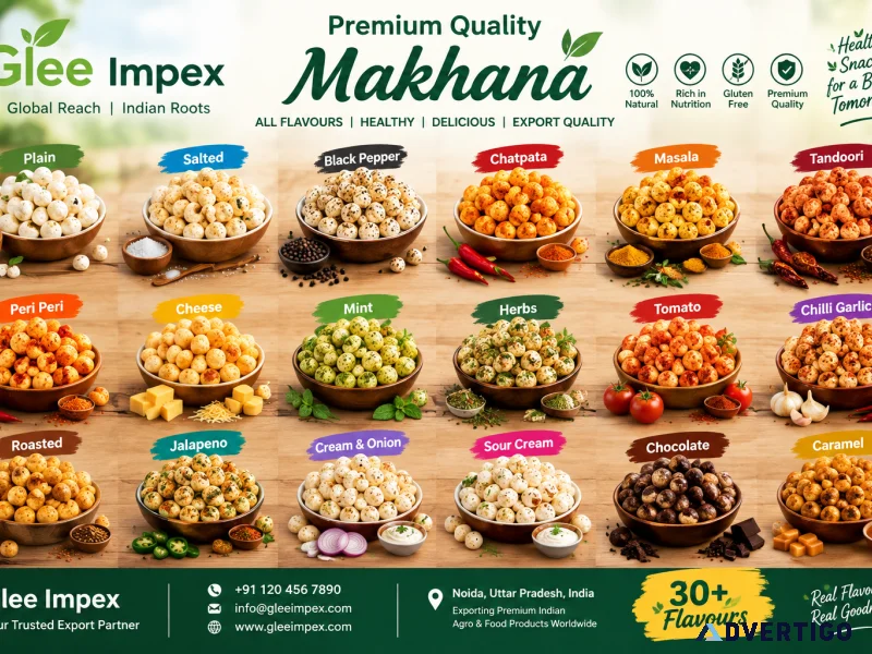 Top makhana exporter in india glee impex