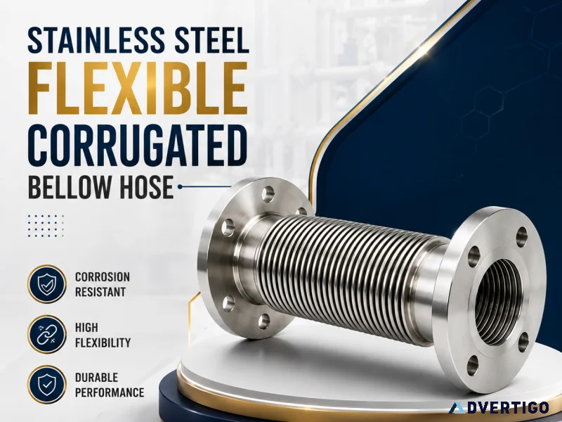 Stainless steel flexible corrugated bellow hose india