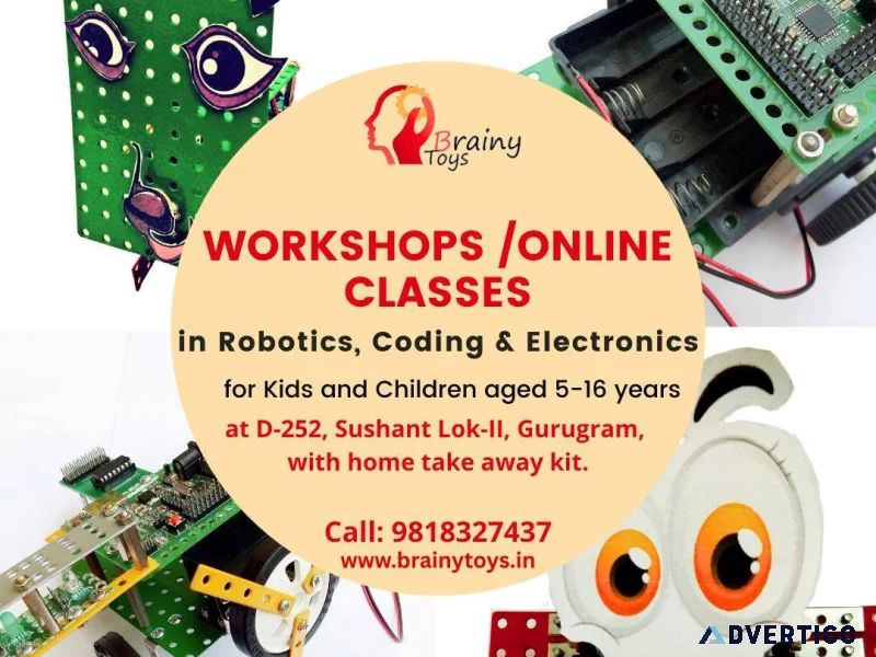 Brainy toys handson workshops for kids onlineoffline aged 5