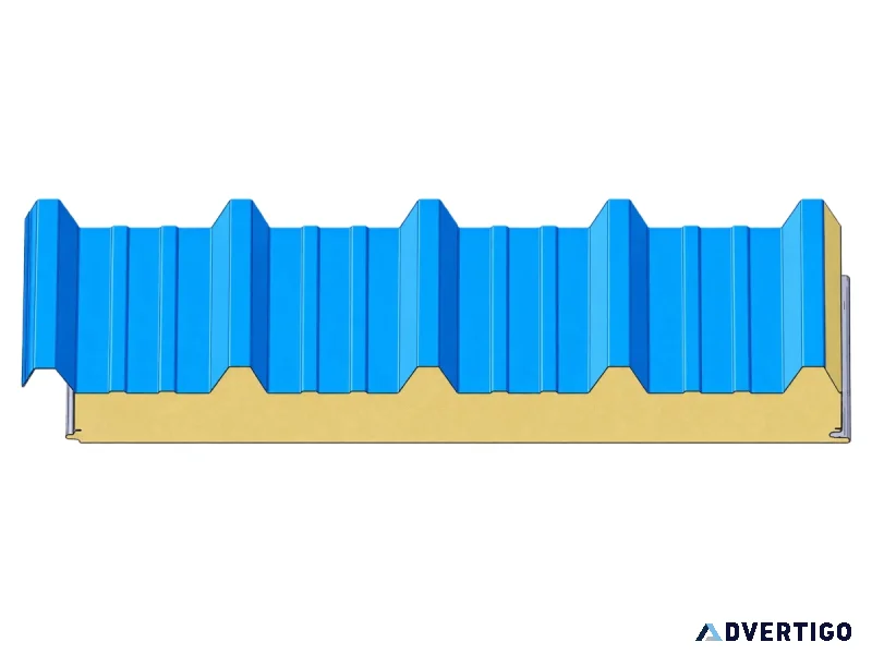 Mineral wool rock wool sandwich panels