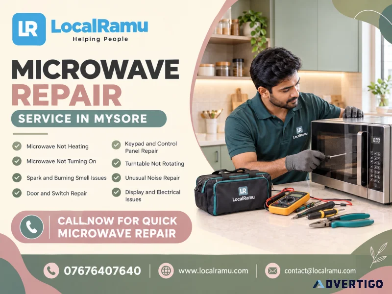 Get professional microwave repair service in mysore