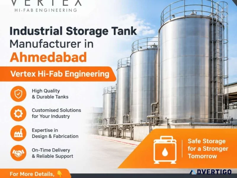 Industrial storage tank manufacturer in ahmedabad