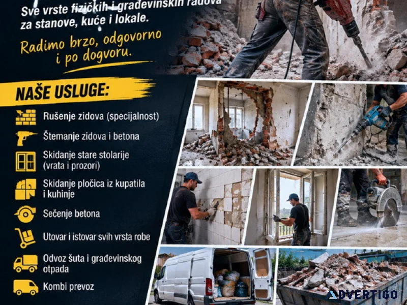 Rusenje Stemanje kombi prevoz