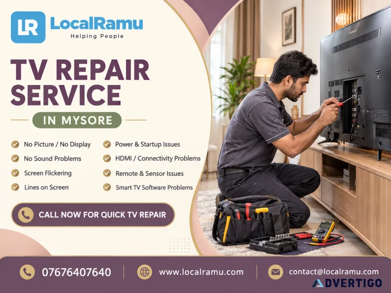 Advanced tv repair in mysore by localramu services