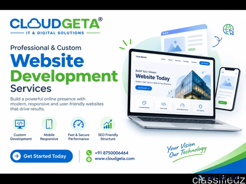 Cloudgeta website development for business growth