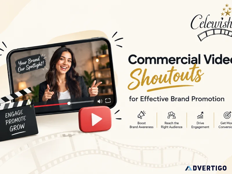 Commercial video shoutouts for effective brand promotion
