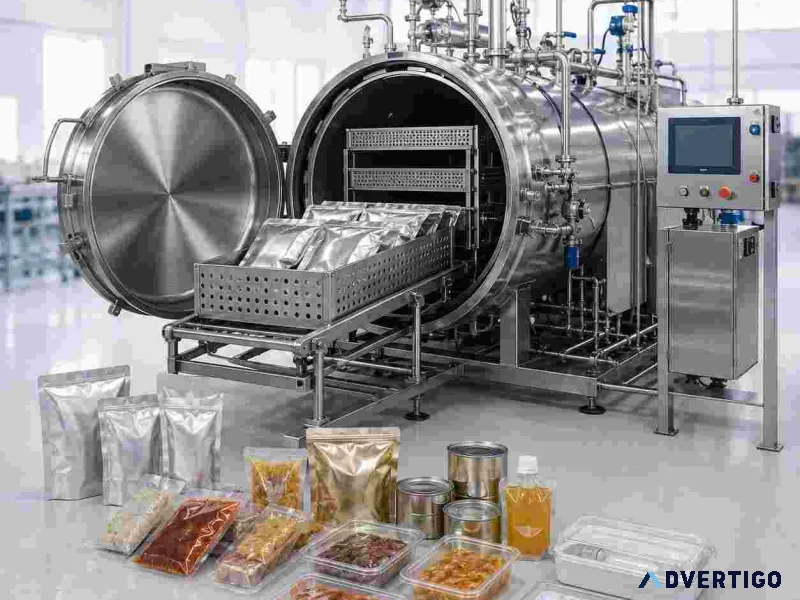 Retort packaging machines for food pharma sterilization pact