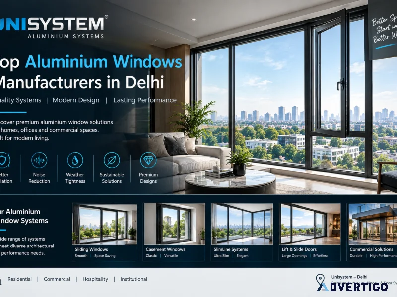 Top aluminium windows manufacturers in delhi