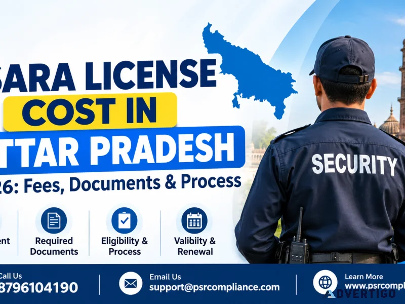 Psara license cost in uttar pradesh 2026 fees documents proc