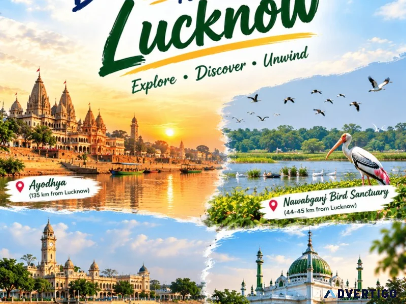 Discover best tourist places near lucknow 91 9090484850