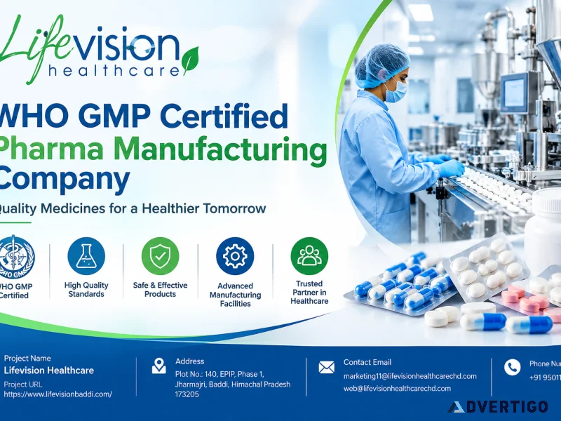 Leading who gmp certified pharma manufacturing company