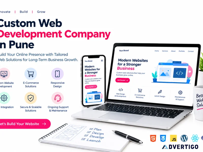 Custom web development company in pune for business growth