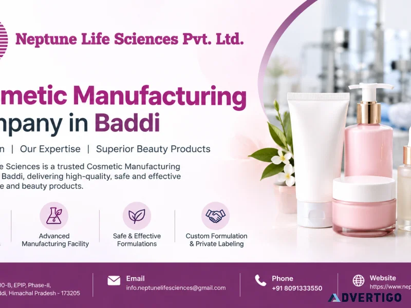 Best cosmetic manufacturing company in baddi himachal pradesh
