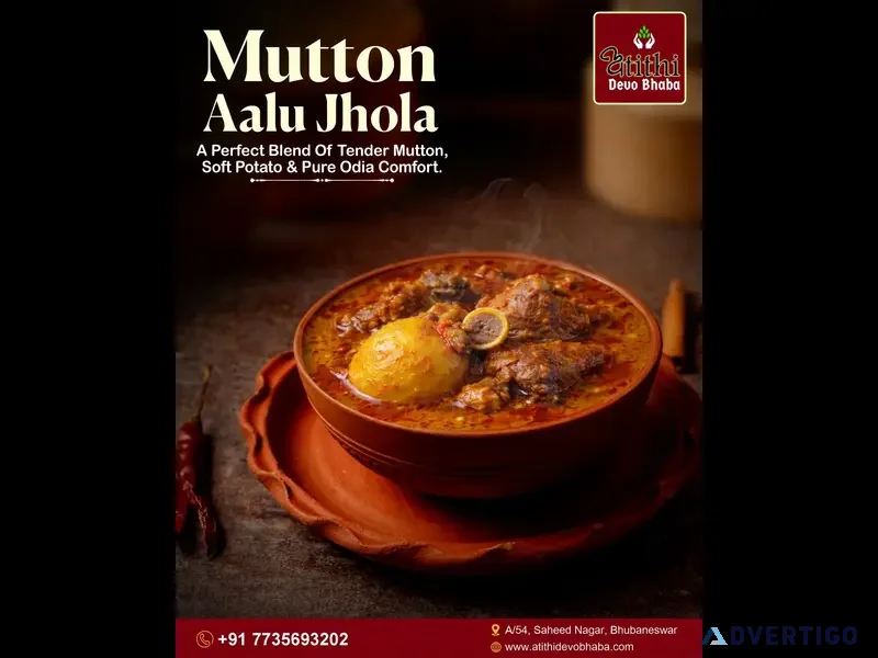 Best authentic mutton aloo jhola in bhubaneswar