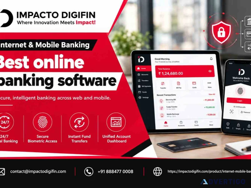 Internet mobile banking software for digital banking