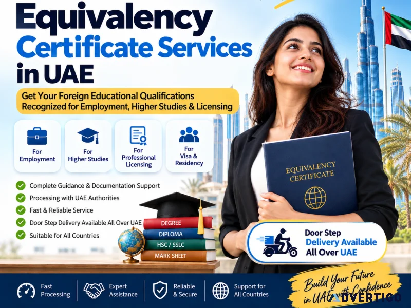 Equivalency certificate services in uae