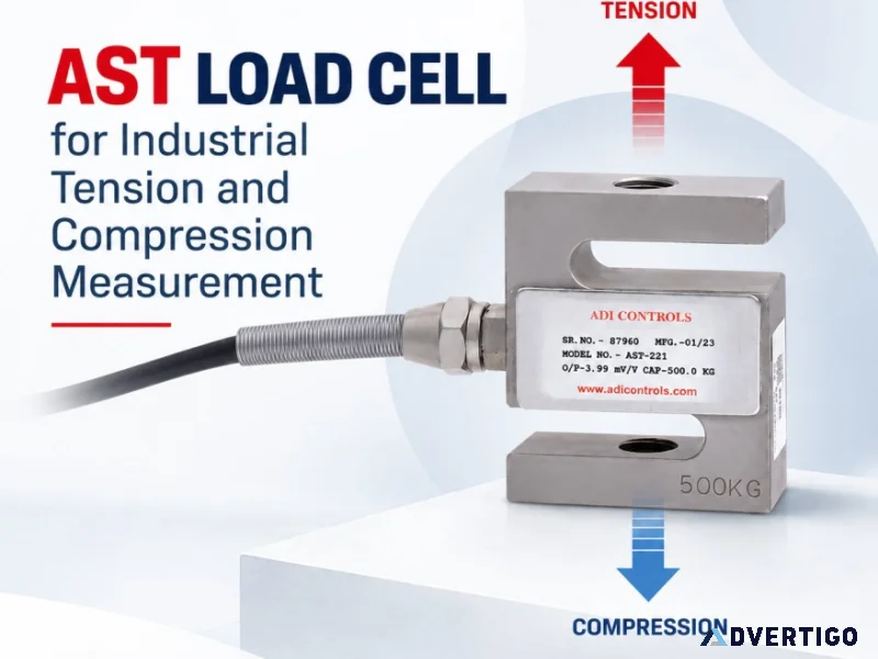 Stype load cell for tension and compression measurement