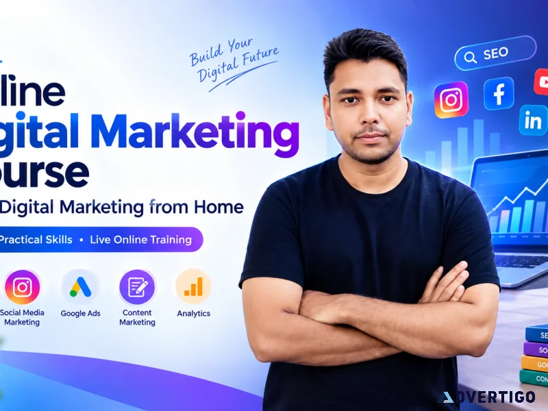 Online digital marketing course learn digital marketing to home