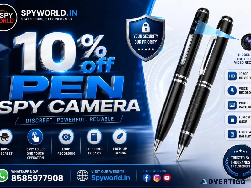 Spy camera with audio live streaming by spy world