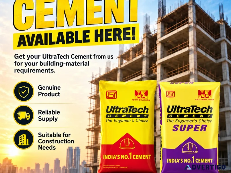 Ultratech cement wholesale dealers near me bulk supply