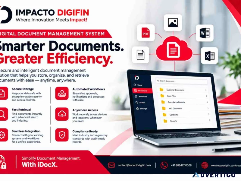 Secure document management software for financial services