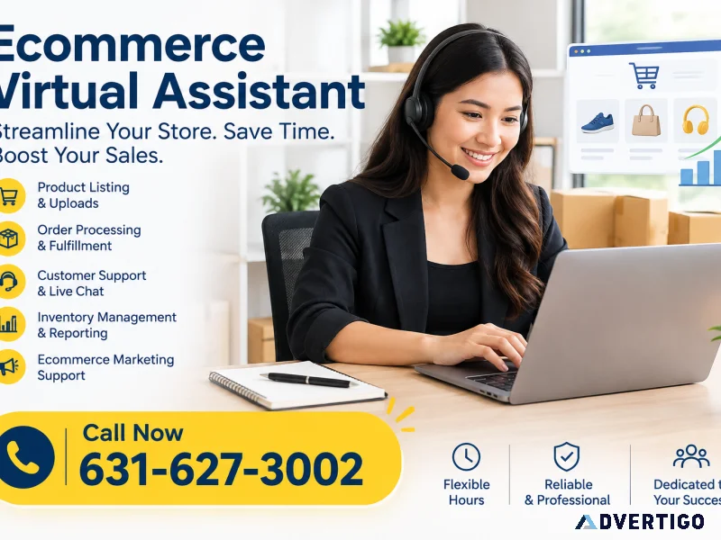 Ecommerce virtual assistant for growing online stores