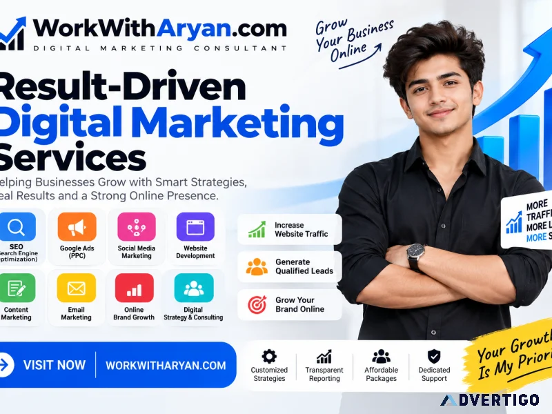 Digital marketing consultant in delhi workwitharyan