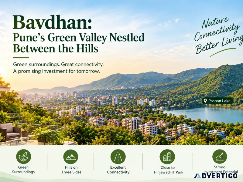 Bavdhan punes green valley nestled between the hills