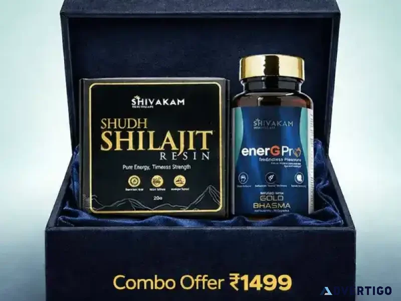 Energ pro and shilajit resin combo at 50 percent off